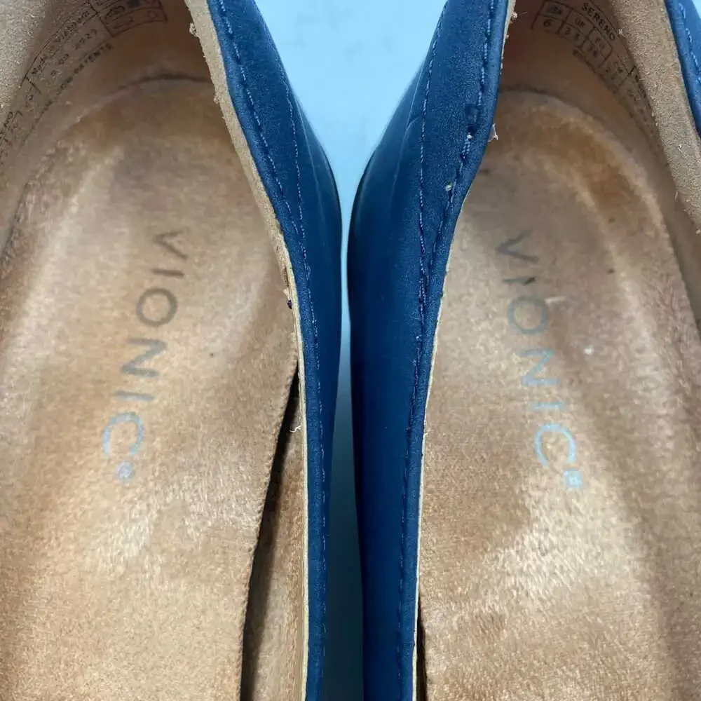 Vionic Blue Suede Wedges | Women's Size 6